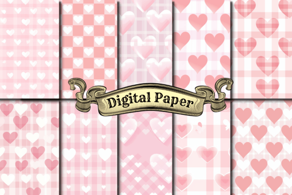 Download Pink Heart Scrapbooking Paper - Art Collection