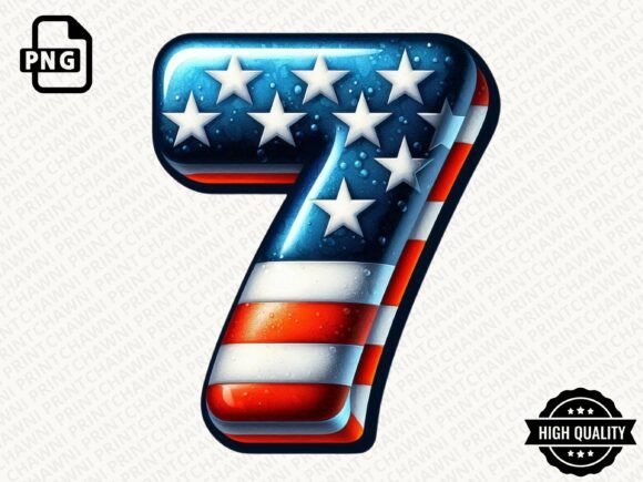 Download 4th of July Number Clipart PNG - Art Collection