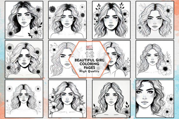 Download Beautiful Girl Coloring Pages Clipart - Art Collection