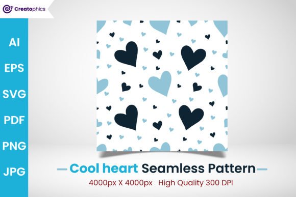 Download Cool Seamless Heart Pattern and Paper - Art Collection