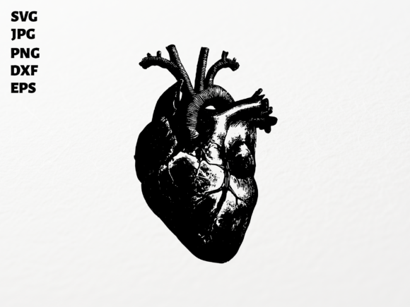 Download Vintage Engraved Heart SVG Sublimation - Art Collection