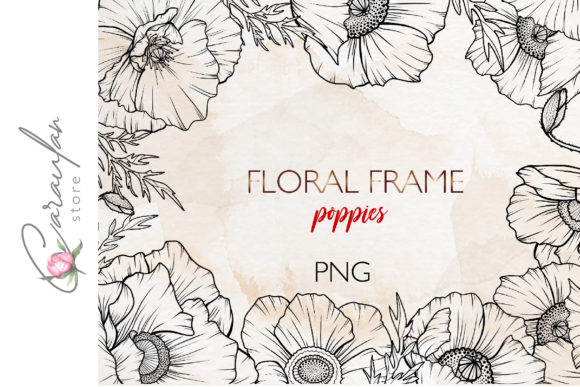 Download Floral Frame Line Art, Floral Border - Art Collection