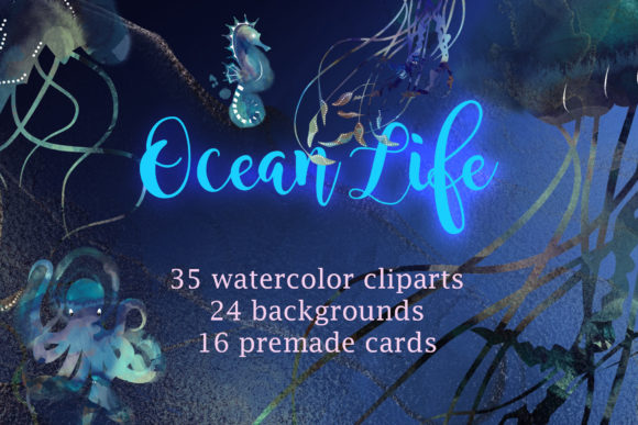 Download Ocean Life - Watercolor Clipart - Art Collection