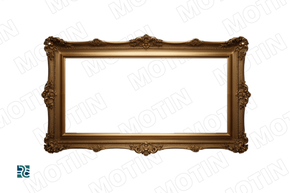 Download Dark Golden Frame Png Ready for Artwor - Art Collection