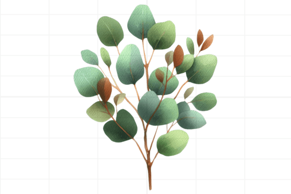 Download Eucalyptus Clipart. Watercolor Greenery - Art Collection