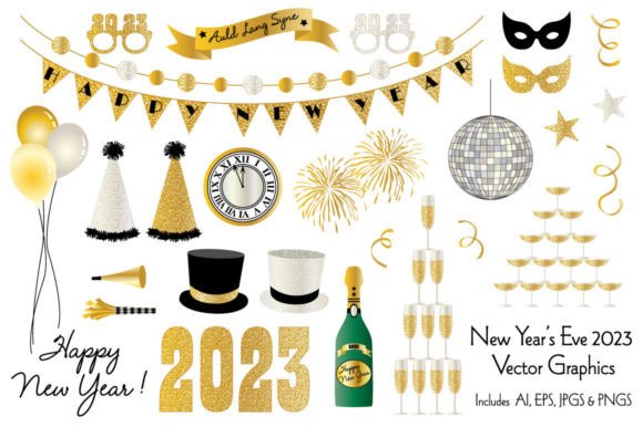 Download New Year's Eve 2023 Clipart Graphics - Art Collection