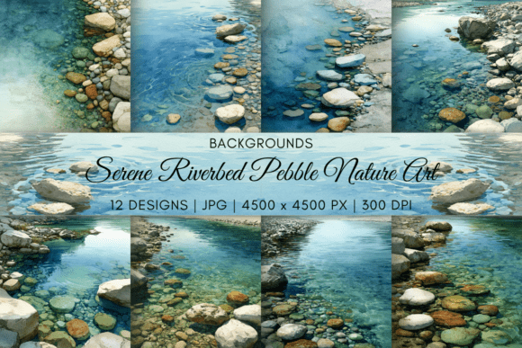 Download Serene Riverbed Pebble Nature Art - Art Collection