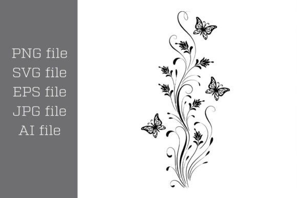 Download Floral Ornament Svg Butterflies Clipart - Art Collection