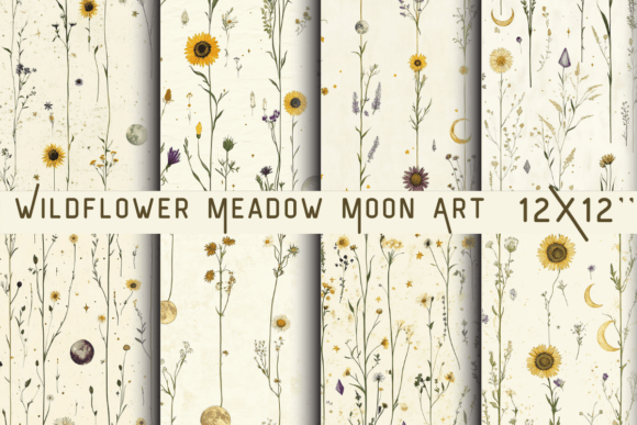 Download Wildflower Meadow Moon Art - Art Collection