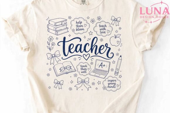 Download Teacher Doodle Art PNG Sublimation - Art Collection