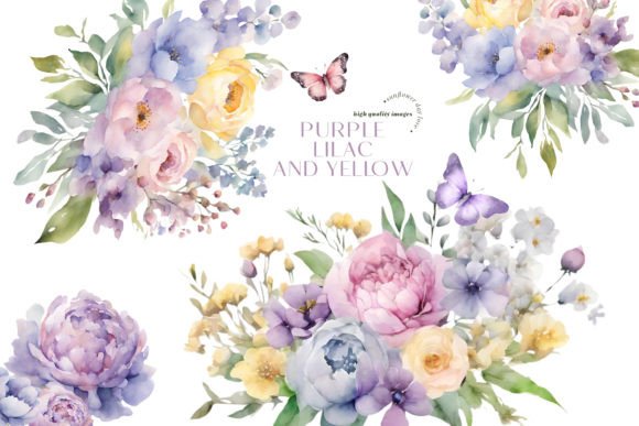 Download Purple Lilac Flowers Clipart, Butterfly - Art Collection