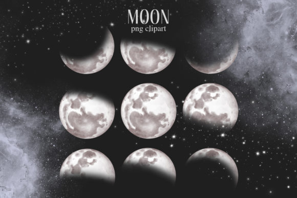 Download Moon Phases Clipart - Art Collection