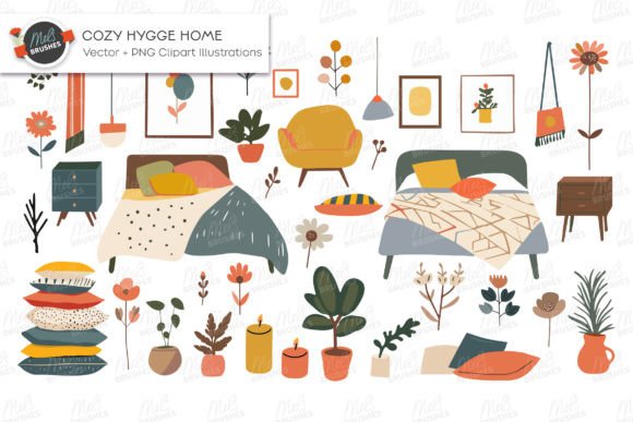Download Cozy Hygge Home Vector Clipart - Art Collection