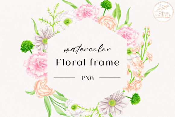 Download Watercolor Spring Flower Frame Clipart - Art Collection