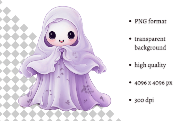 Download Pastel Pink Halloween Cute Ghost Clipart - Art Collection