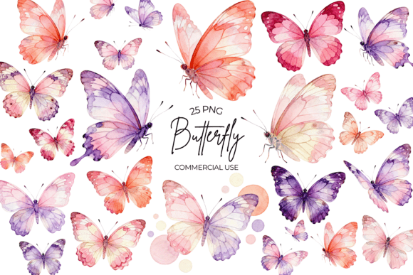 Download Butterfly Watercolor Clipart Floral PNG - Art Collection