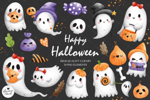 Download Ghost Clipart, Cute Ghost Clipart, Hallo - Art Collection