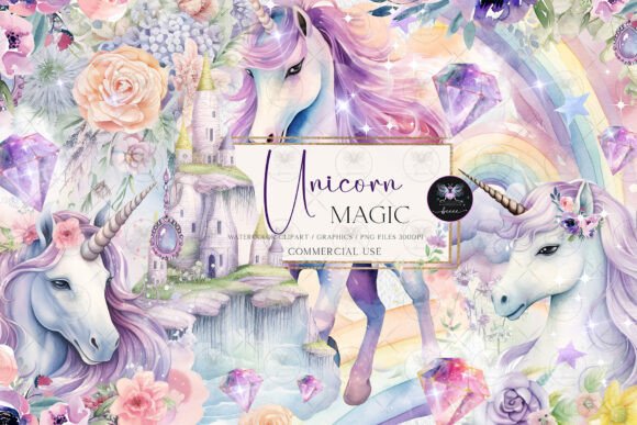 Download UNICORN MAGIC Clipart - Art Collection