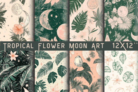 Download Tropical Flower Moon Art - Art Collection