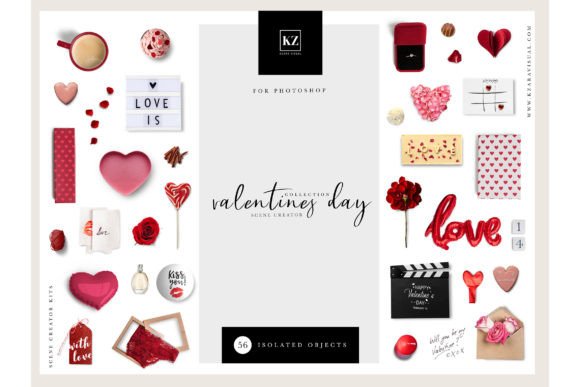 Download 31_Valentines Day Scene Creator - Scene creator Collection