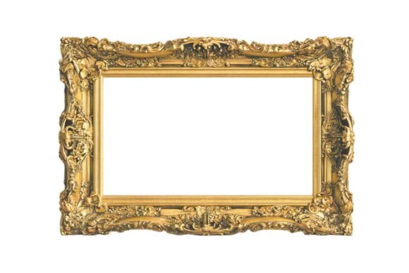 Download Empty Golden Frame PNG - Golden Collection