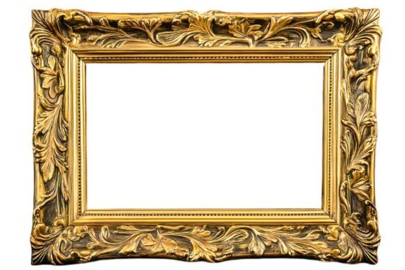 Download Empty Golden Frame PNG - Golden Collection