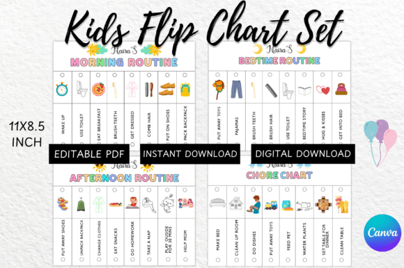 Download Kids Flip Routine Chart Placement - Art Collection