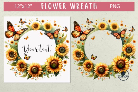 Download Flower Wreath | Flower Frame Clipart - Art Collection
