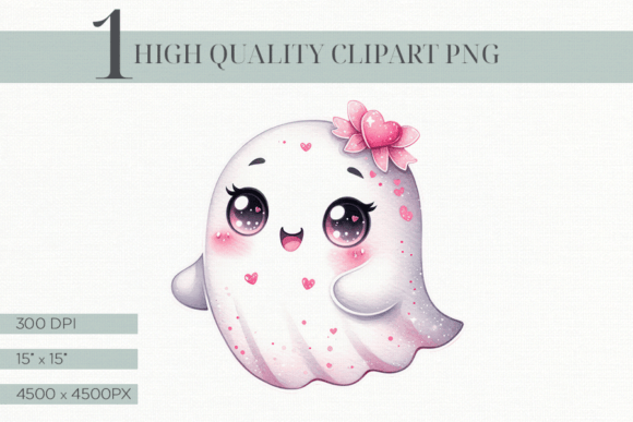 Download Cute Ghost Clipart, Pink Bow Girly Ghost - Art Collection