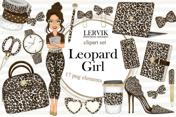Download Girl Planner Clipart Leopard Print - Art Collection