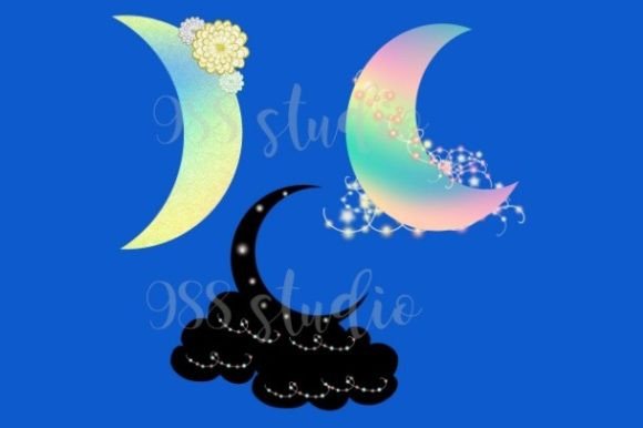 Download Crescent Moon Clip Art Lighting Flower - Art Collection