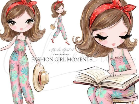 Download Fashion Girl Clipart PNG - Art Collection