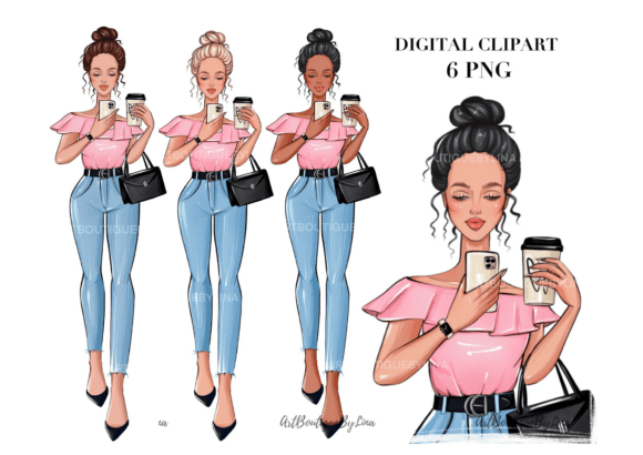 Download Fashion Girl Clipart Bundle - Art Collection