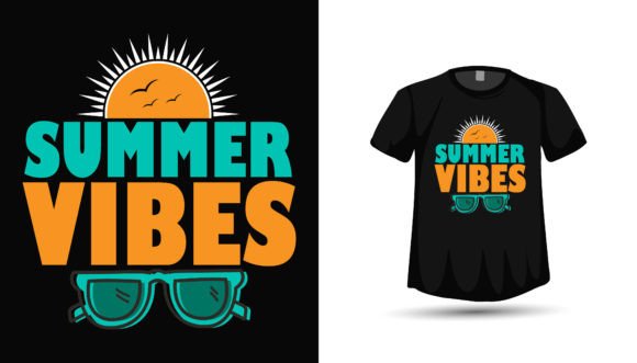 Download Summer Vibe Tshirt Design for POD - Premium Resources