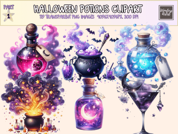 Download Halloween Potions Clipart - Art Collection