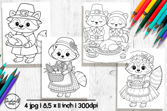 Download Thanksgiving Coloring Page Clipart - Art Collection