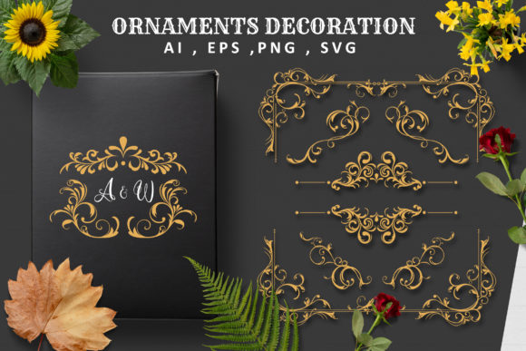 Download 20 Variant Vintage Border Ornament - Vintage border Collection