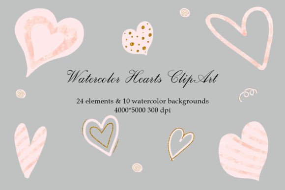 Download Valentines Day,watercolor Hearts Clipart - Art Collection