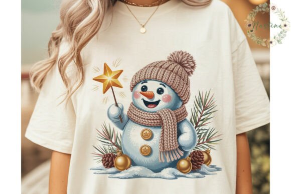 Download Festive Snowman Star Glow PNG Clipart - Art Collection