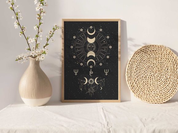 Download Celestial Moon Phase Printable Wall Art - Art Collection