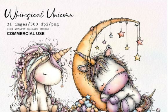 Download Whimsical Unicorn Clipart - Art Collection