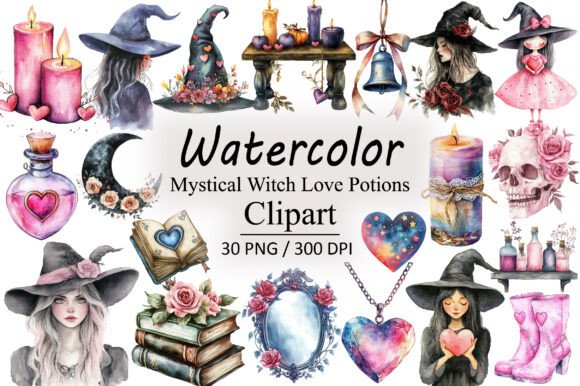 Download Mystical Witch Love Potions PNG Clipart - Art Collection