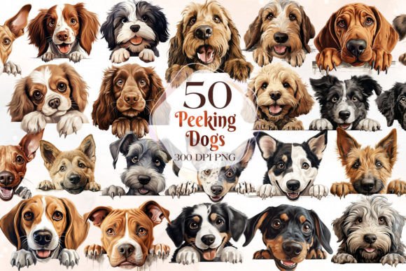 Download Peeking Dog Clipart Bundle Part 4 - Art Collection