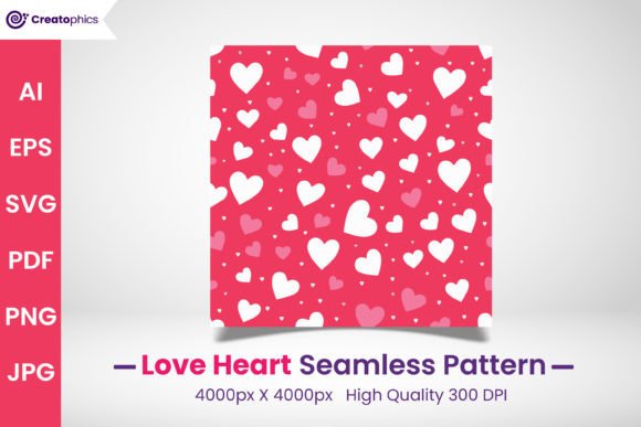 Download Seamless Love Heart Pattern and Paper - Art Collection